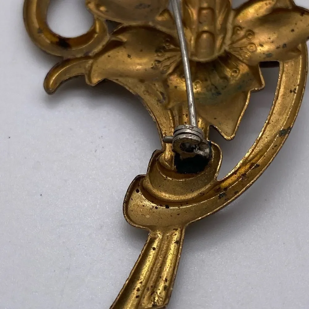 Vintage gold tone
